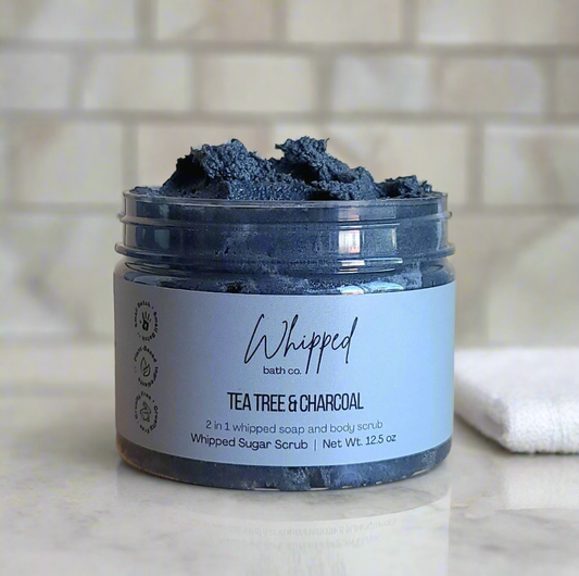 Tea Tree & Charcoal Whipped Sugar Scrub