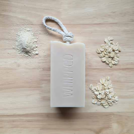 Milk & Oatmeal Soap On A Rope - Unscented